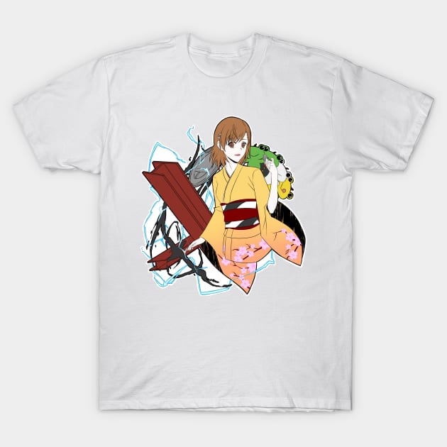 Mikoto Misaka (Kimono) T-Shirt by MangaXai